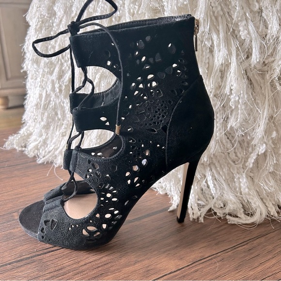 Steve Madden Shoes - Steve Madden Black Lace-Up Gladiator Style Heels